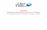 2020 Integrated Resource Plan - clarkpublicutilities.com · 04/08/2020  · Utilities staff, management, the Board of Commissioners and in turn our customers. Commerce Rulemaking