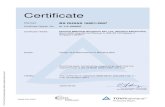 BS OHSAS 18001:2007 Certificate Registr. No. · Certificate Holder: Heraeus Materials Singapore Pte. Ltd. (Heraeus Electronics) Singapore 569871 Scope: Design and Manufacture of Bonding