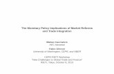 The Monetary Policy Implications of Market Reforms and ...– Blanchard and Giavazzi (2003), Cacciatore and Fiori (2011), Dawson and Seater (2011), Ebell and Haefke (2009), and several