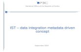 IST data integration metadata driven concept... / stat@stat.gov.rs WITH HEADS IN CLOUDS (MS AZURE Cloud activities) • The development of the IST is the first product of one Serbian