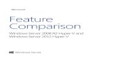 Feature Comparison: Windows Server 2008 R2 Hyper-V and ... 2012 آ  Feature Comparison: Windows Server