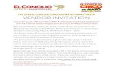 The 2018 EL CONCILIO CINCO de MAYO FAMILY FIESTA VENDOR ...files7.design-editor.com/29/293326/UploadedFiles/... · Checks Payable & Mail to: El Concilio. attn. 5 de Mayo, 445 N. San