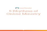 5 Rhythms of Online Ministry - InterVarsity Rhythms-final.pdf · Leaders Small Groups Large Groups Outreach Prayer 5 Rhythms of Online Ministry 5 Rhythms of Online Ministry Leaders’
