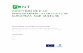 ADOPTION OF RISK MANAGEMENT STRATEGIES IN EUROPEAN … · Farm Accountancy Data Network : FLINT . Farm Level Indicators for New Topics : RMT . ... Complementing one year of FADN data