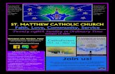 ST. MATTHEW CATHOLIC CHURCH Faith, Love, Community, …Oct 13, 2019  · @stmatthewcath Monsignor John Talesfore, Pastor One Notre Dame Avenue, San Mateo, CA 94402 (650) 344-7622 Phone,