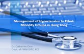 Management of Hypertension In Ethnic Minority Groups in ... · TABLE 2. Co-morbidities and renal function in Chinese and EMG hypertensive patients matched with age and sex Item Chinese