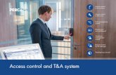 Access control and T&A system€¦ · PERCo-Web access control system – security and efficient business management. PERCo-Web allows organizing: • protection from unauthorized