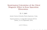 Semiclassical Calculation of the Chiral Magnetic E ect in ...theor.jinr.ru/~sis14/Talks/Dayi.pdfSemiclassical Calculation of the Chiral Magnetic E ect in Even Spacetime Dimensions