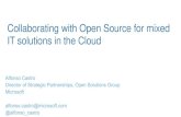 Collaborating with Open Source for mixed IT solutions in ... · Windows and Open-Source Stacks y ® ion e. 6 CHOICE INTEROPERABILITY OPENNESS CUSTOMERS COME FIRST ... Microsoft has