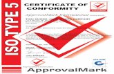 ISO Type 5 certificate - Hultec · 2015. 5. 8. · CERTIFICATE OF CONFORMITY ISO TYPE 5 ApprovalMark International ... 200 10th Feb 2013 7260xxx AF MFJ STD HULTEC 80 - 600 10th Feb