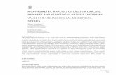 MorphoMetric analysis of calciuM oxalate ... - ANU Presspress-files.anu.edu.au/downloads/press/p123961/pdf/08.pdf · Archaeological science under a microscope: studies in residue