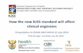 How the new IUSS standard will affect - CEASA · 2019. 6. 12. · 3.2 F irst procurement P rojec t delivery 4 Initial or outline conceptual design 6.1 Detailed (coordinated) design
