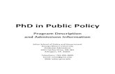 PhD in Public Policy - Schar School of Policy and Government · phd in public policy – program guide table of contents i. schar school of policy and government 3 doctoral program