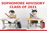 SOPHOMORE ADVISORY CLASS OF 2021 - Barrington High …...better in Chemistry and Alg. II both semesters or Science Dept. Chair approval. Social Studies graduation requirements = 2