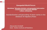 Geospatial World Forum€¦ · Year 2012 Country Total number of records Normalized and geocoded records Rate of normalized and geocoded records China 21510 21010 97.68 % Egypt 8195