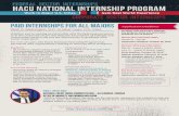 Paid Internships for all Majors - Hispanic Association of ...Connect with us HACU National Internship Program 2018 Federal Sponsors Broadcasting Board of Governors Court Services and