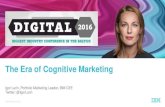 The Era of Cognitive Marketing · IBM Marketing Cloud Real Time Personalization We are building tools for marketers that continuously learn from each individual interaction to deliver