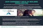 2019 COMMUNITY WEALTH BUILDING ACCELERATORnpuv.org/wp-content/uploads/2019/07/Guild-Accelerator... · 2019. 7. 11. · 2019 COMMUNITY WEALTH BUILDING ACCELERATOR Application Deadline: