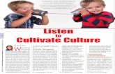 Taking the time to listen Sparks creativity and boosts ......were motivated and inspired to do the best each and every day." Listen Cultivate Culture hen was the last time you truly