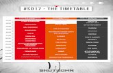 #SD17 - THE TIMETABLE - Shutdown Festival · 2017. 8. 21. · scale & the desperados rush rumble stephanie adrenalize vs. sound rush frontliner dj the prophet d-block & s-te-fan hardstyle