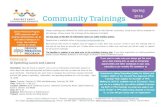 Spring Community Trainingsfiles.ctctcdn.com/da5ebf3f001/e5586dff-1b9d-4808-9c93-f35400d78… · Location: Denver’s Early Childhood Council, Lakeshore Community Room, 3532 Franklin