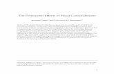 The Permanent Effects of Fiscal Consolidations Effects Fiscal... · 2015. 10. 14. · debt that required a process of fiscal consolidation. In order to design a process of fiscal