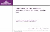 The local labour market effects of immigration in the UKuctpb21/reports/HomeOffice06_03.pdf · The local labour market effects of immigration in the UK Home Office Online Report 06/03