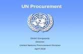 UN Procurement - United Nations Procurement Division ... The United Nations Secretariat - Area of operation