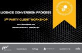 LICENCE CONVERSION PROCESS - Guardrisk · licence conversion process . 3rd party client workshop . date: 28 november 2018 . presenter: maxwell sibanda (cro) index . introduction and