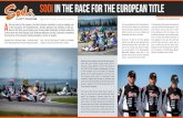 SODI IN THE RACE FOR THE EUROPEAN TITLE · Sodi - the 2016 Sodi Sigma KZ chassis are formidable weapons in the current premier class of karting. SODIKART KART RACING 2016 - Press