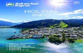HOLIDAY INFO · OVERVIEW A – Z Services in Zell am See-Kaprun 3. 4 5 DATES, FACTS AND HISTORY ZELL AM SEE Surface: 55,14 km² altitude above sea level: 757 m population: 9.968 (31.12.2018)