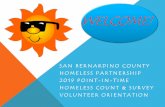 SAN BERNARDINO COUNTY HOMELESS PARTNERSHIP …wp.sbcounty.gov/dbh/sbchp/wp-content/uploads/sites/2/2019/01/201… · Items you might need to make it through 3 to 4 hours in the streets