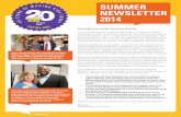 SUMMER NEWSLETTER 2014 - Voices for Virginia's Kids · Betty Carr Muse, Gov. Linwood Holton and First Lady Jinks Holton celebrate the organization’s 20th anniversary in Roanoke