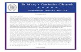 St Mary’s Catholic Church · 10/21/2018  · OFFICE OF THE BISHOP 901 Orange Grove Road • Charleston, SC 29407 • (843) 225-7349 • Fax: (843) 804-9463 •