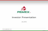 Presentación a Inversionistas - Pemex · Its principal subsidiary company is PMI. Forward-Looking Statement and Cautionary Note (3/3) 5 Content PEMEX MÉXICO Relationship Pemex -