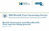 MA Health Care Learning Series - masshealthmtf.org · Advance Premium Tax Credits • Members who received Advance Premium Tax Credits (including everyone enrolled at any time in