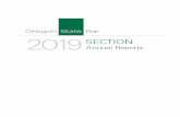 2019 OSB Section Annual Reports - Oregon State Bar · 50th Anniversary CLE & Celebration, organized by Willamette University School of Law. Finally, the Appellate Section sponsored