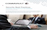 Security Best Practices - documentation.commvault.comdocumentation.commvault.com/.../v11/others/pdf/Security_Best_Prac… · Security Best Practices ... your own data security plan