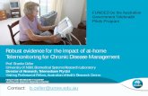 FUNDED by the Australian Government Telehealth Pilots Program€¦ · Telemonitoring for Chronic Disease Management . Prof. Branko Celler University of NSW, Biomedical Systems Research