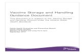 Vaccine Storage and Handling Guidance Document · Vaccine Storage and Handling Guidance Document ... and Genetic Therapies Directorate (BGTD) of Health Canada require that all refrigerated