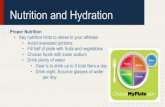 Nutrition and Hydration - SportsEngine ... Proper Hydration: ¢â‚¬¢ Inadequate hydration can have significant