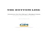 THE BOTTOM LINE - San Diego · THE BOTTOM LINE Solutions for San Diego’s Budget Crisis A Comparative Analysis of California’s Largest Cities Murtaza H. Baxamusa, AICP April 2005