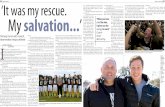 now. I moved past it.” salvation · mates, you’re happy,” he said. “I was always happy.” Life on the field doesn’t always translate to reality. It’s been a difficult
