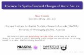 Inference for Spatio-Temporal Changes of Arctic Sea Ice...Inference for Spatio-empToral Changes of Arctic Sea Ice Noel Cressie ( ncressie@uow.edu.au ) National Institute for Applied