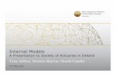 110531 Solvency II Internal Models - Society of Actuaries ......• Extract from CP 56 Tests and Standards for Internal ... Institute discussion paper • Diversification benefits