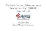 Sunbelt Human Advancement Resources, Inc. (SHARE ...€¦ · July 2012 – June 2013 • 135 served • 117 completed job training class • 101 employed • 82% training-related