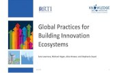 Global Practices for Building Innovation Ecosystems-KSIHow do Countries Fund Innovation Ecosystems? •Like policies, funding an innovation ecosystem requires a portfolio of investments