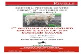 1ST AUTUMN CATALOGUED SHOW & SALE OF 250+ SUCKLED … · 785-787 3 South Devon Steers 12 months old 788-790 3 South Devon Heifers 12 months old Farm Assured 791-792 2 Charolais X