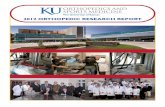 2012 ORTHOPEDIC RESEARCH REPORTwichita.kumc.edu/Documents/ortho/2012-Annual-Research... · 2012. 6. 15. · 3 History of Orthopedic Research at KU Medical Center In slightly over