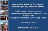 Supportive Services for Veteran Families (SSVF) Webinar Series...Jan 10, 2019  · • Mystery Shoppers are widely employed in retail, service and hospitality industries to provide